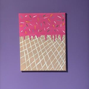 Ice cream Acrylic Painting